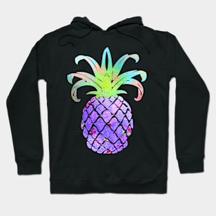 Aloha pineapples, iridescent purple Hoodie